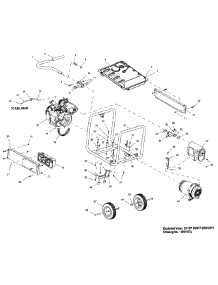Frame Assy parts for Generac Generator GP6500E-5941-2 from AppliancePartsPros.com