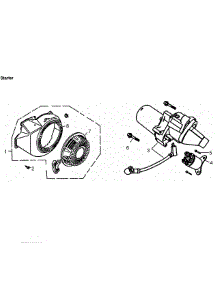 Starter parts for Generac Generator GP6500E-5941-2 from AppliancePartsPros.com