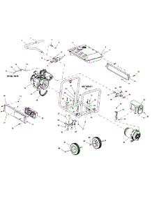 Frame Assy parts for Generac Generator GP7500E-5943-0 from AppliancePartsPros.com