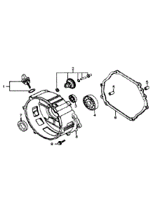 Crankcase Cover parts for Generac Generator GP7500E-5943-0 from AppliancePartsPros.com