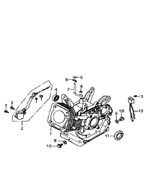 Crankcase parts for Generac Generator GP7500E-5943-0 from AppliancePartsPros.com