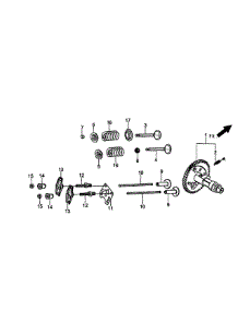 Rocker / Camshaft parts for Generac Generator GP7500E-5943-2 from AppliancePartsPros.com
