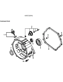 Crankcase Cover parts for Generac Generator GP7500E-5943-5 from AppliancePartsPros.com