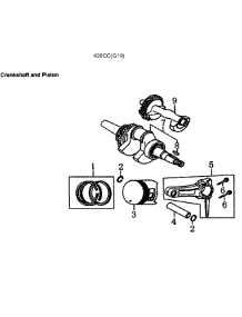 Crankshaft parts for Generac Generator GP7500E-5943-5 from AppliancePartsPros.com