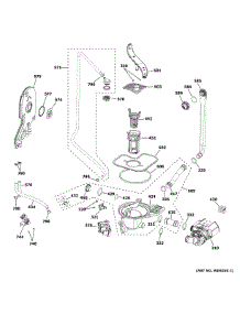 Motor-Pump Mechanism parts for Ge Dishwasher GPT145SSL0SS from AppliancePartsPros.com