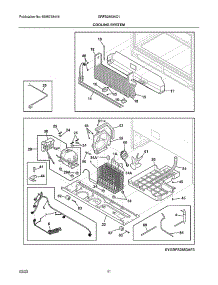Cooling System parts for Frigidaire Top-Mount Refrigerator GRFS2853AD1 from AppliancePartsPros.com