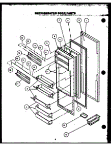 Refrigerator Door Parts parts for Modern Maid Side-By-Side Refrigerator GRH220-1W from AppliancePartsPros.com