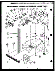 Controls And Cabinet parts for Modern Maid Side-By-Side Refrigerator GRH220-1W from AppliancePartsPros.com