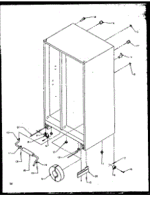 Rollers And Back Unit parts for Modern Maid Side-By-Side Refrigerator GRH2202BE/P1168103WE from AppliancePartsPros.com