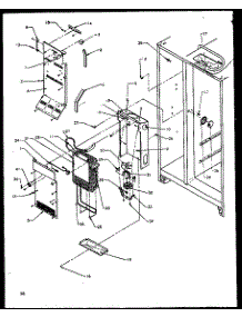 Evaporator And Air Handling (Gri2001ww / P1168201ww) (Grh2202be / P1168103we) (Grh2401sww / P1168101ww) parts for Modern Maid Side-By-Side Refrigerator GRH2202WW/P1168102WW from AppliancePartsPros.com