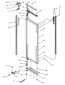 Refrigerator Door, Hinge & Trim Parts (Grh2402sw / P1168104ww) parts for Modern Maid Side-By-Side Refrigerator GRH2203B/P1168106WE from AppliancePartsPros.com
