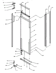 Refrigerator Door, Hinge & Trim Parts (Grh2203b / P1168106we) (Grh2203w / P1168105ww) (Gri2002w / P1168202ww) parts for Modern Maid Side-By-Side Refrigerator GRH2402SW/P1168104WW from AppliancePartsPros.com