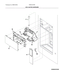 Ice & Water Dispenser parts for Frigidaire Bottom-Mount Refrigerator GRMC2273BF from AppliancePartsPros.com