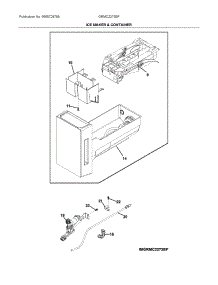 Ice Maker & Container parts for Frigidaire Bottom-Mount Refrigerator GRMC2273BF from AppliancePartsPros.com