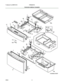 Freezer & Middle Drawer|Fdgrmc2273bf.Svg parts for Frigidaire Bottom-Mount Refrigerator GRMC2273CF00 from AppliancePartsPros.com