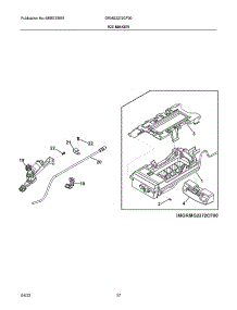 Ice Maker|Imgrmg2272cf00.Svg parts for Frigidaire Side-By-Side Refrigerator GRMG2272CF00 from AppliancePartsPros.com