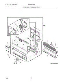 Fresh Food System parts for Frigidaire Bottom-Mount Refrigerator GRQC2255BF0 from AppliancePartsPros.com