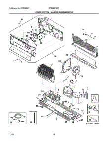 Lower System parts for Frigidaire Bottom-Mount Refrigerator GRQC2255BF0 from AppliancePartsPros.com