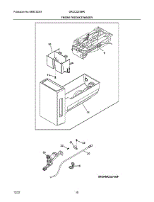 Fresh Food Ice Maker parts for Frigidaire Bottom-Mount Refrigerator GRQC2255BF0 from AppliancePartsPros.com