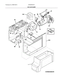 Ice Container parts for Frigidaire Side-By-Side Refrigerator GRSS2652AD1 from AppliancePartsPros.com
