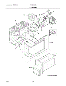 Ice Container parts for Frigidaire Side-By-Side Refrigerator GRSS2652AD1 from AppliancePartsPros.com
