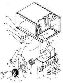 Interior Elect Comp. & Related Mounting Parts parts for Amana Microwave GSAND7D-P4020005801 from AppliancePartsPros.com