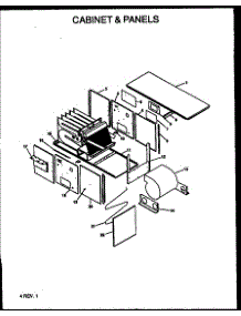 Cabinet & Panels parts for Amana Furnace GSC125A50A/P1163904F from AppliancePartsPros.com