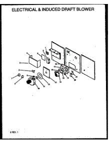 Electrical & Induced Draft Blower parts for Amana Furnace GSC125A50A/P1163904F from AppliancePartsPros.com