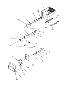 Crushed Ice Bucket parts for Amana Side-By-Side Refrigerator GSDE3201SW-P1190901WW from AppliancePartsPros.com