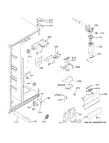 Fresh Food Section parts for Ge Side-By-Side Refrigerator GSE25GGHPCBB from AppliancePartsPros.com