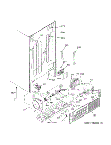 Machine Compartment parts for Ge Side-By-Side Refrigerator GSE25GGPBCBB from AppliancePartsPros.com