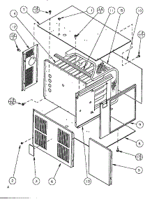Cabinet parts for Amana Furnace GSI070D35A/P1160002F from AppliancePartsPros.com