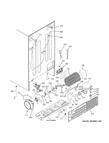 Machine Compartment parts for Ge Side-By-Side Refrigerator GSS23GGPBCWW from AppliancePartsPros.com