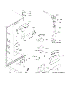 Fresh Food Section parts for Ge Side-By-Side Refrigerator GSS23GSKMCSS from AppliancePartsPros.com