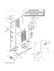 Freezer Section parts for Ge Side-By-Side Refrigerator GSS23GSKNCSS from AppliancePartsPros.com