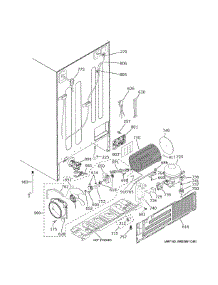 Machine Compartment parts for Ge Side-By-Side Refrigerator GSS23GYPFCFS from AppliancePartsPros.com