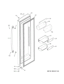 Fresh Food Door parts for Ge Side-By-Side Refrigerator GSS23HSHMCSS from AppliancePartsPros.com