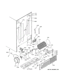 Machine Compartment parts for Ge Side-By-Side Refrigerator GSS25CGHRCBB from AppliancePartsPros.com