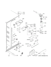 Fresh Food Section parts for Ge Side-By-Side Refrigerator GSS25CSHRCSS from AppliancePartsPros.com