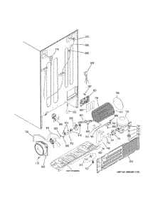 Machine Compartment parts for Ge Side-By-Side Refrigerator GSS25GGHJCBB from AppliancePartsPros.com