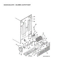 Machine Compartment parts for Ge Side-By-Side Refrigerator GSS25GGHJCWW from AppliancePartsPros.com