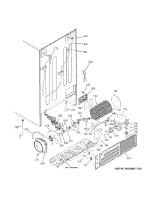 Machine Compartment parts for Ge Side-By-Side Refrigerator GSS25GGHLCBB from AppliancePartsPros.com