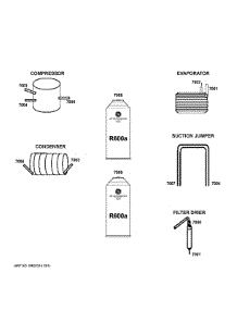 Lokring Connectors parts for Ge Side-By-Side Refrigerator GSS25GGPJCWW from AppliancePartsPros.com