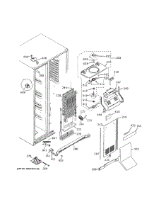 Freezer Section parts for Ge Side-By-Side Refrigerator GSS25IGNWHWW from AppliancePartsPros.com
