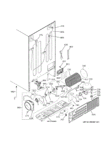 Machine Compartment parts for Ge Side-By-Side Refrigerator GSS25IGNXHBB from AppliancePartsPros.com