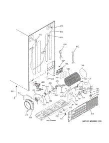 Machine Compartment parts for Ge Side-By-Side Refrigerator GSS25IYNEHFS from AppliancePartsPros.com