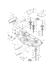 54" Mower Deck-Housing / Arbors / Blade parts for Snapper Front-Engine Lawn Tractor GT2354 (2690069) from AppliancePartsPros.com