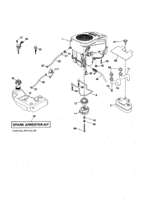 Engine parts for Husqvarna Riding Mower & Tractor GT54CS-96043022500 from AppliancePartsPros.com