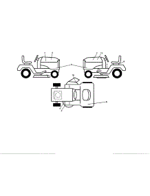 Decals parts for Husqvarna Riding Mower & Tractor GT54CS-96043022500 from AppliancePartsPros.com