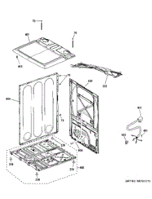 Cabinet & Top Panel parts for Ge Dryer GTD45GASJ3WS from AppliancePartsPros.com